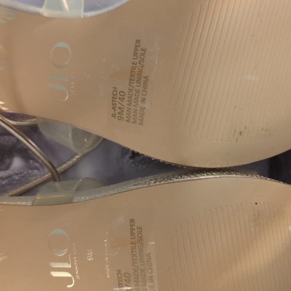 Jlo Gold Lace Up Rhinestone Shoes, 9 - Picture 5 of 6